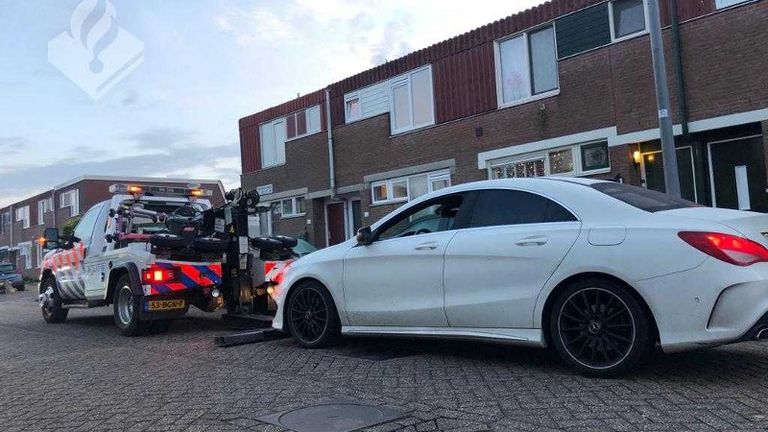 De in beslag genomen auto (foto: Politie).