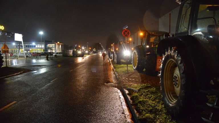 De situatie in Breda tegen het eind van de middag (foto: Perry Roovers).