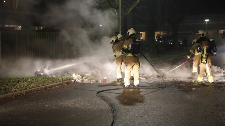 De brandweer had een drukke avond.  Foto: Christian Traets/SQ Vision.