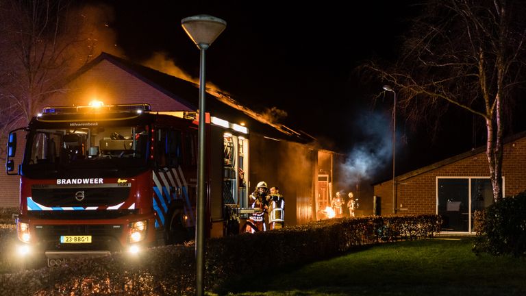 De paarden konden op tijd in veiligheid worden gebracht (foto: SQ Vision).