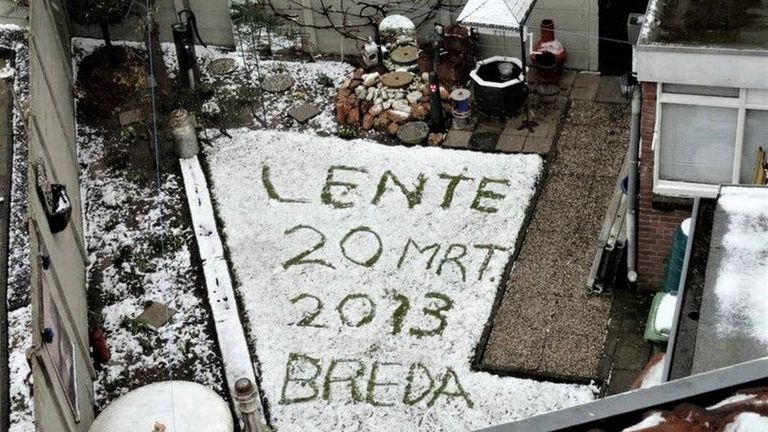 Het kan ook anders: het begin van de lente in 2013 (foto: Henk Voermans).