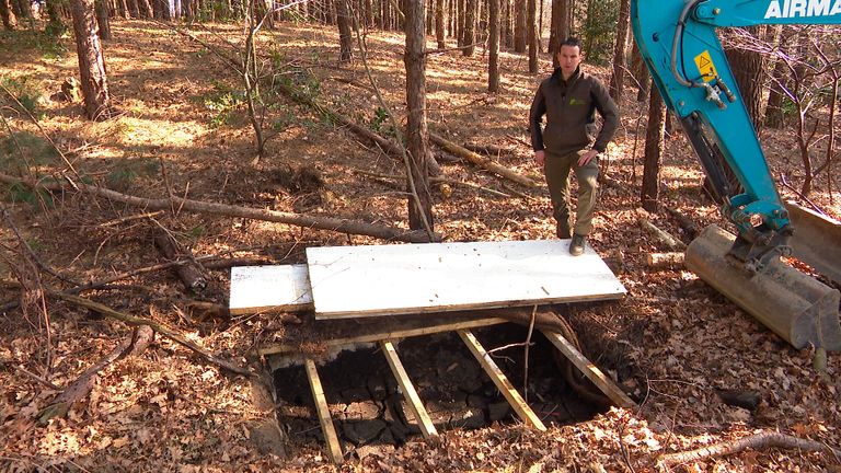 Boswachter Erik de Jonge van Brabants Landschap.