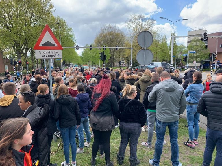 Er waren ook veel kinderen aanwezig. 