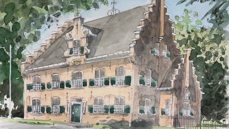 Museum De Wieger (schets: Henry van den Berkmortel).