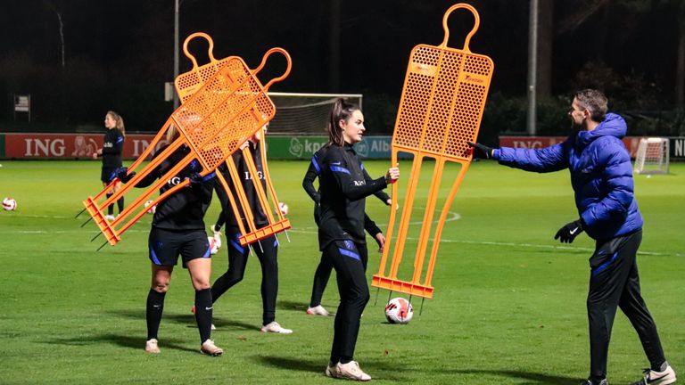 Dijkstra op het KNVB-veld in Zeist (foto: Corrado Francke)