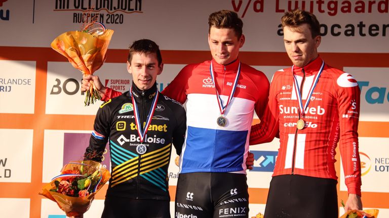 Het podium bij de mannen vorig jaar (foto: Corrado Francke).