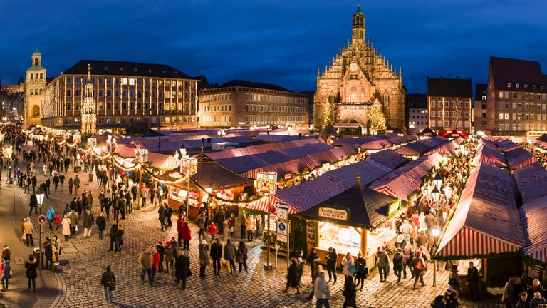 De kerstmarkt in Neurenberg (foto: ANP 2015).