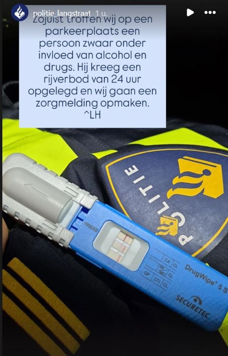 Foto: Instagram politie Langstraat