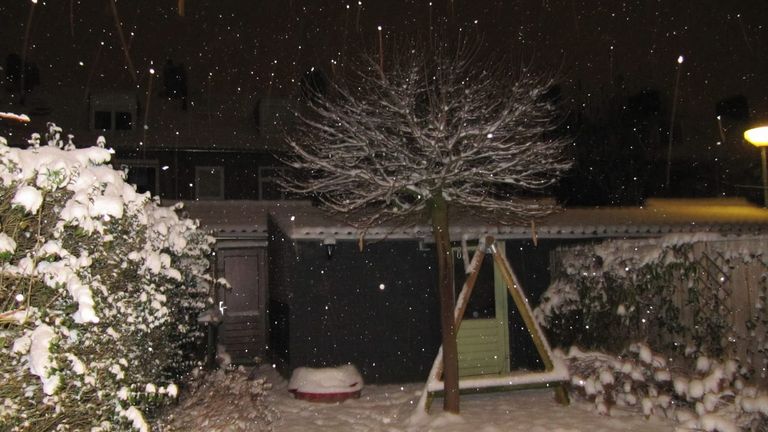 Margo maakte deze foto van haar tuin toen ze niet kon slapen (foto: Margo van den Meiracker)