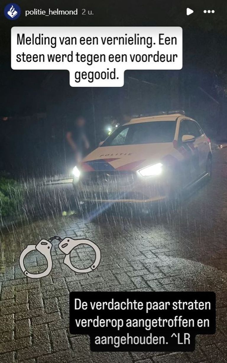 Foot: Instagram politie Helmond