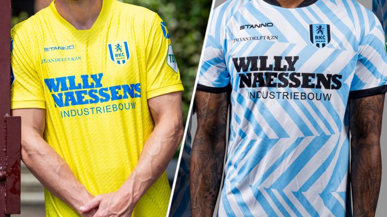 De shirts van RKC voor het seizoen 24-25 (foto's: RKC Media). 