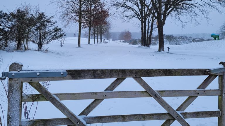 Een winters landschap in Teteringen (foto: Wesley van Gerven)