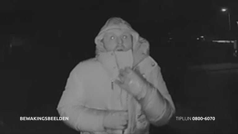 Een close up van de aanslagpleger (foto: politie).