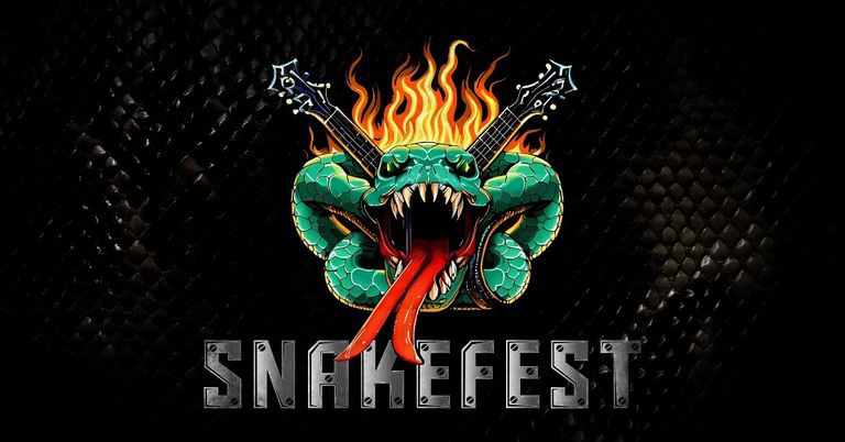 Het logo van het benefietconcert Snakefest, vrijdag in Breda.