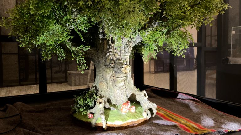 Een maquette van de Sprookjesboom die nog nooit eerder is getoond (foto: Megan Hanegraaf).