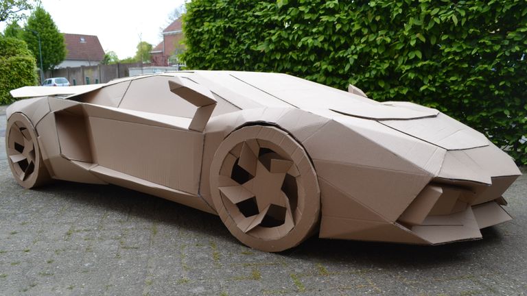 De Lamborghini van Olivier (foto: Olivier Backx).