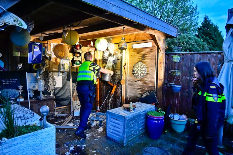 Schuurbrand in Dommelen (foto: Rico Vogels/SQ Vision).