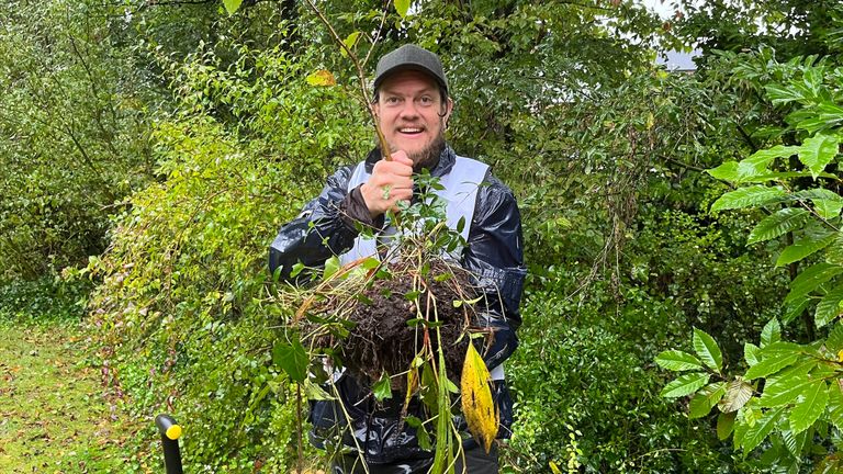 Stijn Mertens wil al het groen een nieuw leven geven (Foto: Ista van Galen)