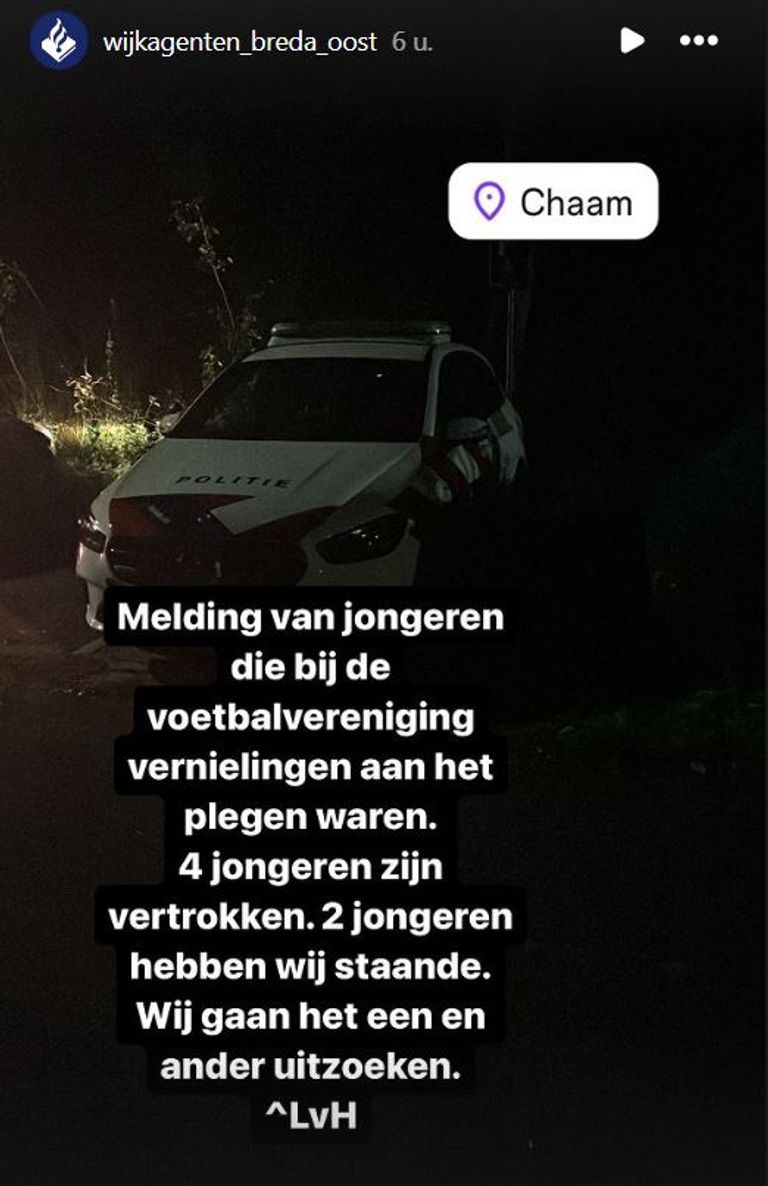 Foto: Instagram wijkagenten Breda Oost