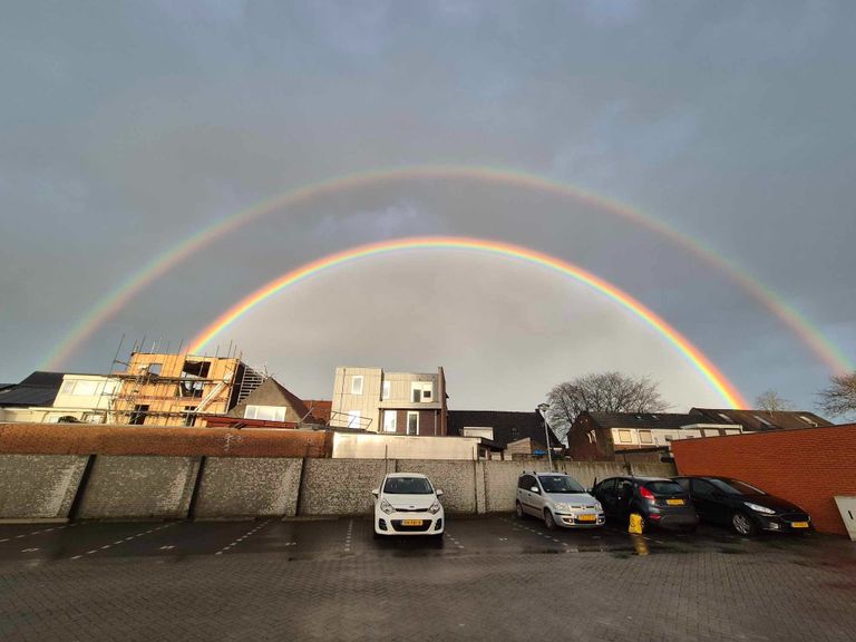 Dubbele regenboog (Foto: Kay Flipse)