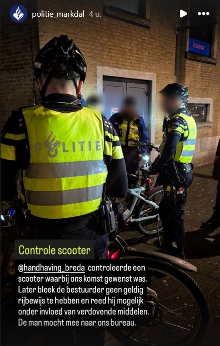 Foto: Instagram politie Markdal