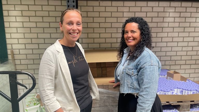 Marthe Halvemaan (links) en Mariska Monk (foto: Hans Janssen).