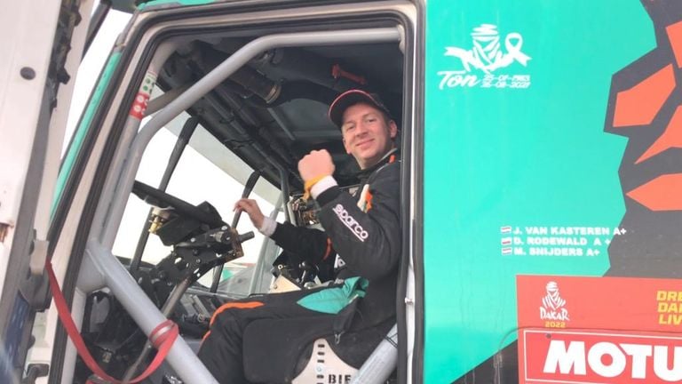 Janus van Kasteren werd vijfde in de Dakar Rally van 2022.