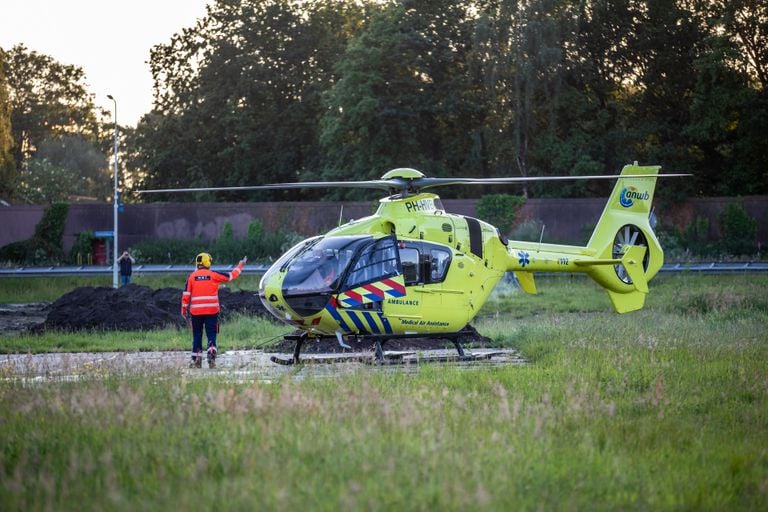 Er werd onder meer een traumahelikopter ingeschakeld (foto: Christian Traets).