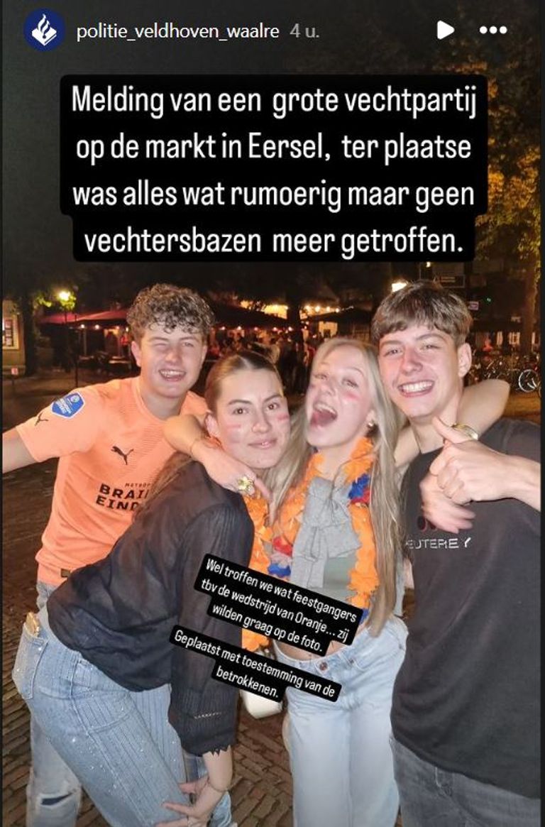 Foto: Instagram politie Veldhoven-Waalre