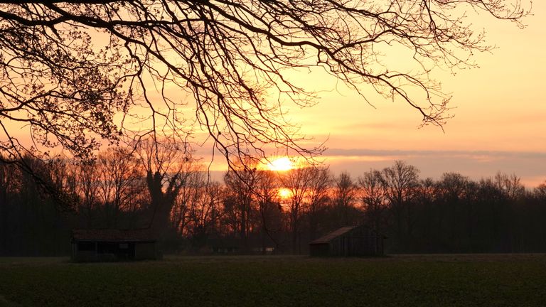 De zon laat zich dit weekend volop zien (foto: Ben Saanen)