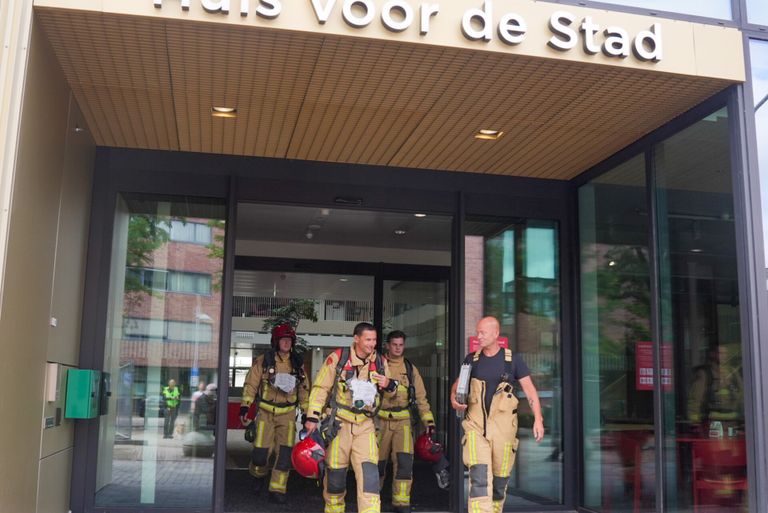 Er bleek niets aan de hand in het nieuwe 'Huis voor de Stad' in Helmond (foto: Harrie Grijseels/SQ Vision).