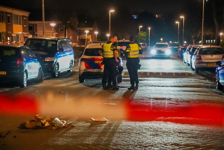 Een deel van de Muschbergweg is afgezet (foto: SQ Vision Mediaprodukties).