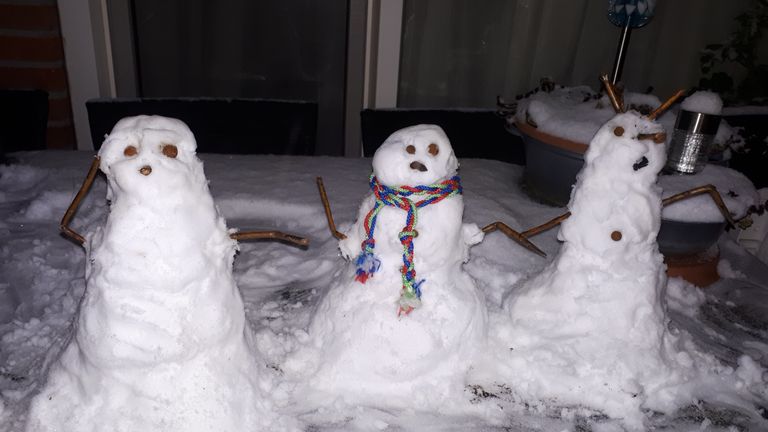 Genoeg sneeuw voor drie op een rij (foto: Wendy Meisner).