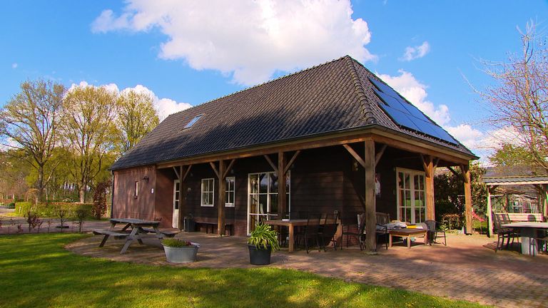 De zorgwoning op het bedrijf van Ad en Petra van de Meerakker.