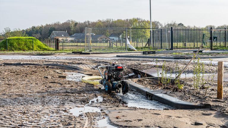 De problemen met de watertoevoer ontstonden bij de Kraaivenstraat in Tilburg (foto: Jack Brekelmans/SQ Vision).