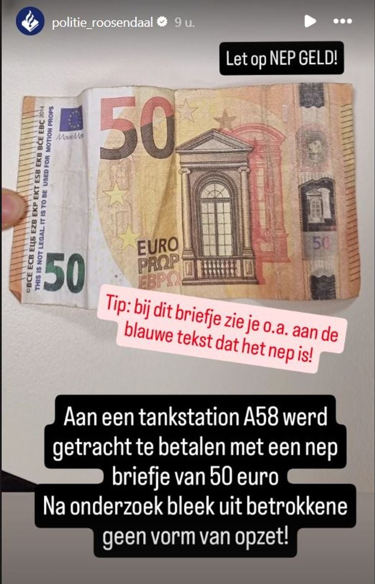 Foto: Instagram politie Roosendaal