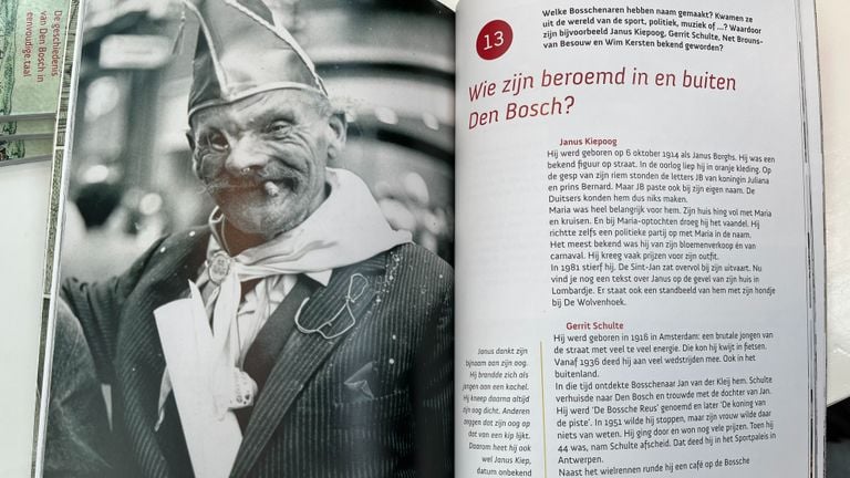 Het hoofdstuk over Janus Kiep in het boek (foto: Megan Hanegraaf).