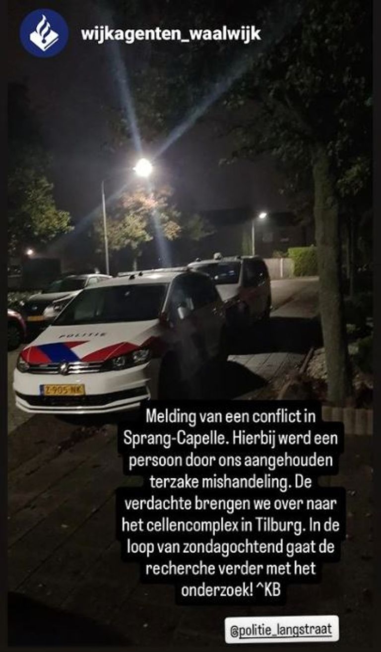 Foto: Instagram wijkagenten Waalwijk