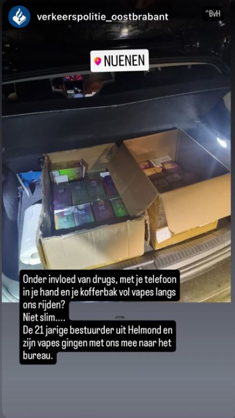 Foto: Instagram verkeerspolitie Oost-Brabant