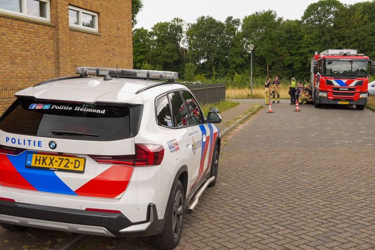 Ook de politie was erbij (foto: Harrie Grijseels/Persbureau Heitink).