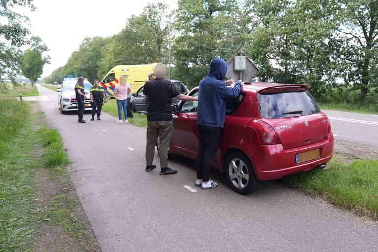 Botsing in Budel (foto: SQ Vision).