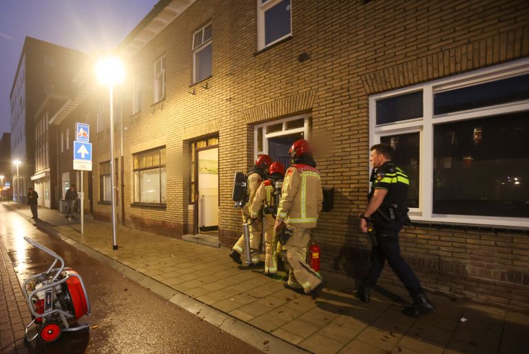 Brand in meterkast (foto: Arno van der Linden/SQ Vision).