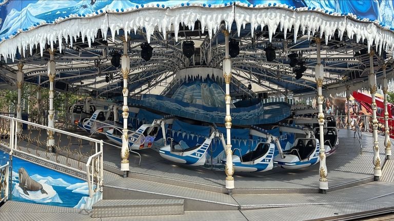 Deze attractie staat nog stil, maar niet voor lang meer (foto: Omroep Brabant).