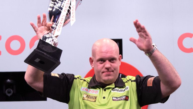 "Ik houd er niet van om 'runner up-trophies' te krijgen", benadrukte Michael van Gerwen na zijn nederlaag in Salzburg (foto: Kais Bodensieck/PDC Europe).