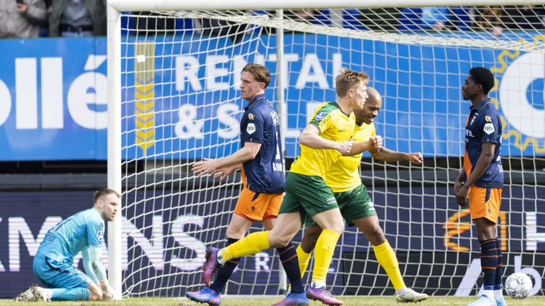 Zian Flemming bezorgde Fortuna Sittard een 1-0 zege op Willem II (foto: ANP 2022/Marcel van Hoorn). 