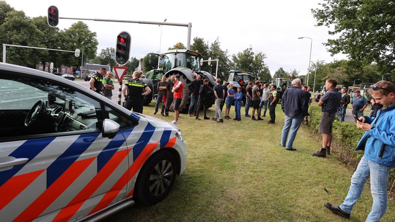 Veel animo voor boerenprotest in Helvoirt (Foto: Bart Meesters/SQ Vision)