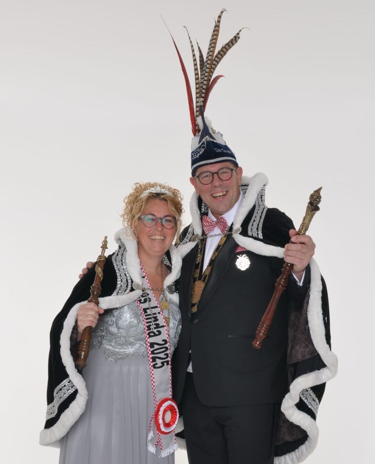 Prins Ronny d'n Urste en zijn Prinses Linda (foto: CV De Teuten).