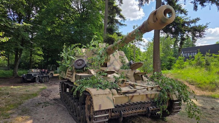 De zeldzame Duitse pantserjager uit de Tweede Wereldoorlog (foto: Omroep Brabant).
