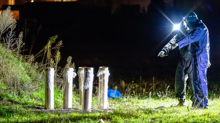 De lanceerbuizen die gevonden werden (foto: Jack Brekelmans/SQ Vision).