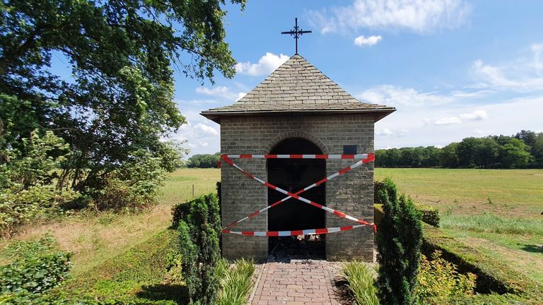 De kapel is zondag afgesloten. 